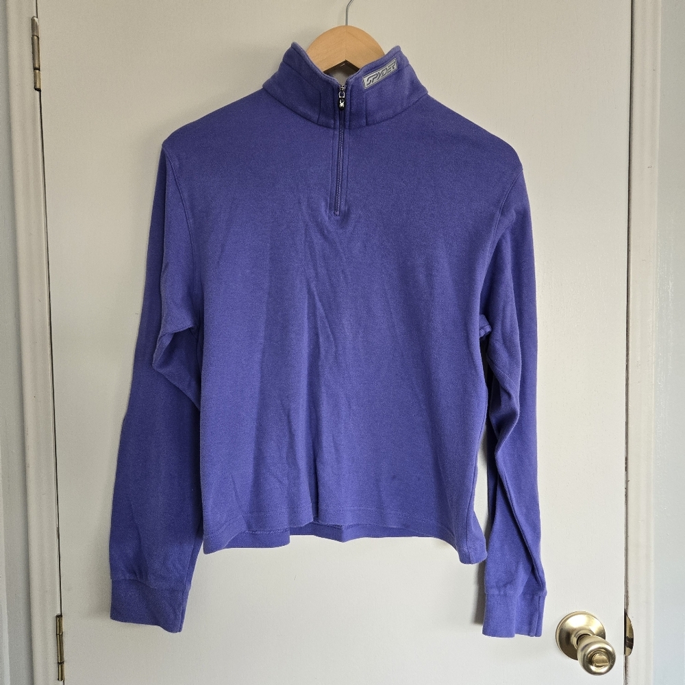 Spyder Purple Quarter-Zip Women's Sweater Size 10